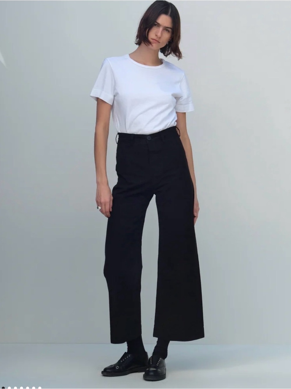Black Jesse Kamm Sailor Pants. Size 10.